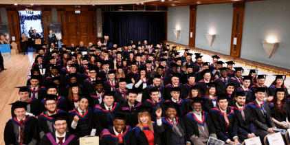 Graduands in the audience