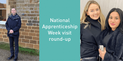 National Apprenticeship Week visit round-up graphic
