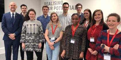 Our NUS Responsible Futures auditors with UCEM Principal, Ashley Wheaton