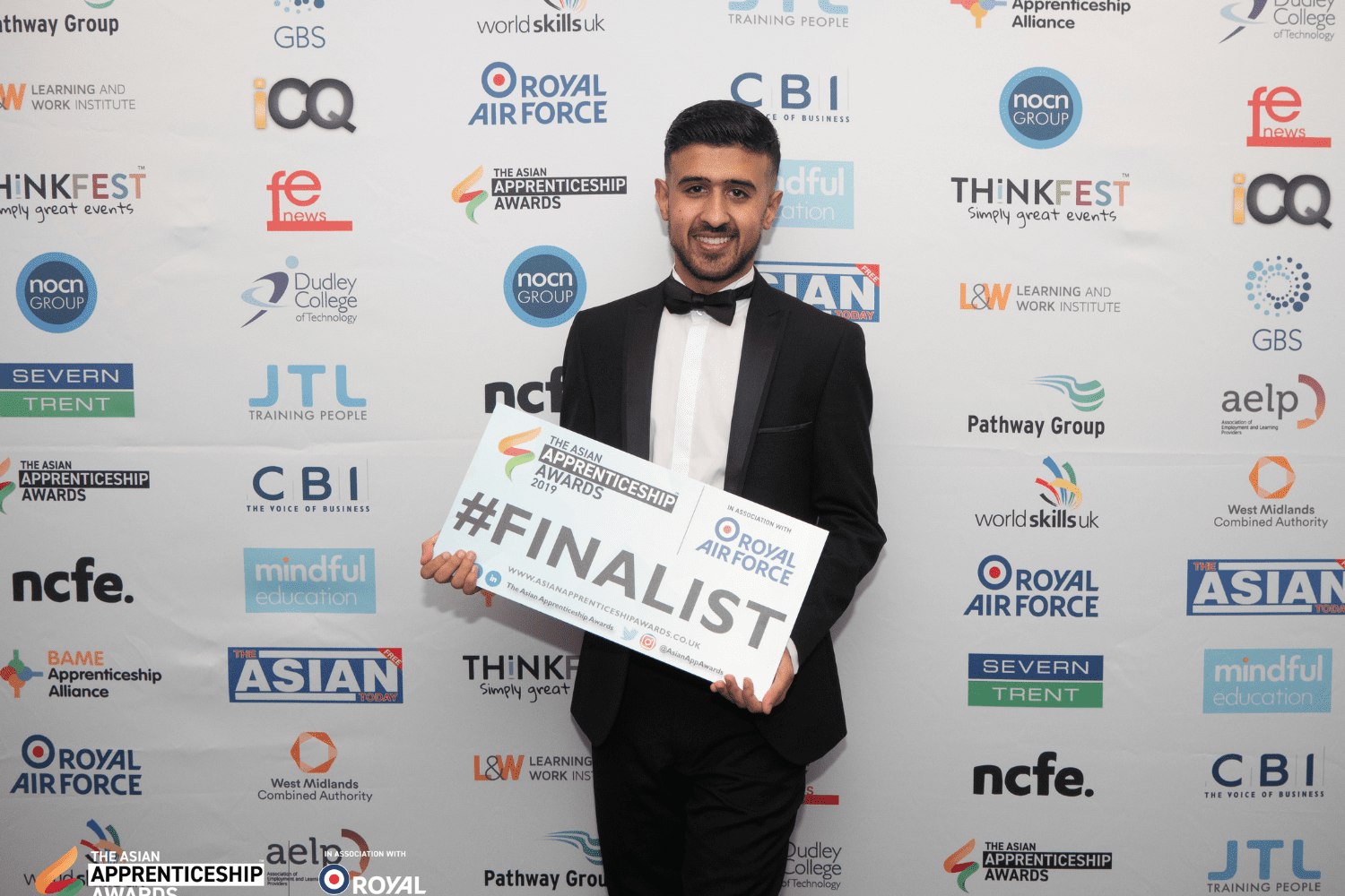 Sadaqat Hussain at the Asian Apprenticeship Awards