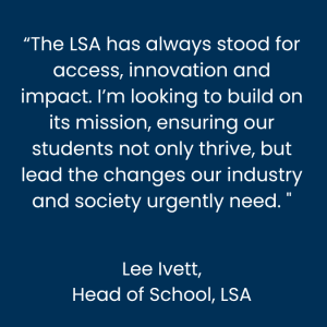 Lee Ivett appointed as Head of School at London School of Architecture 