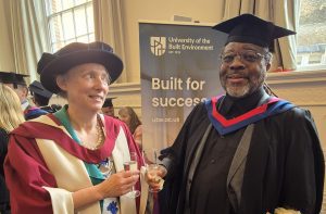 Ayodeji Adewale Akinkuolie with Associate Professor Pippa Boyd