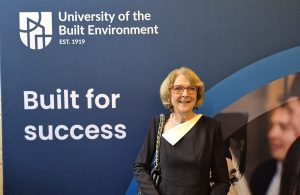 Liz Peace at the University of the Built Environment Winter Graduation ceremony 2026