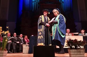 Sue Brown receives honorary MBA from the University of the Built Environment