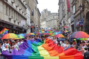 How Britain's gaybourhoods shaped the modern city - University of the Built Environment. Birmingham Pride - by Metrogogo