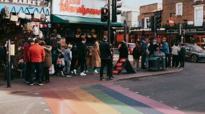 How Britain's gaybourhoods shaped the modern city - University of the Built Environment. Rainbow zebra cfrossing - London - Kokorevas, Pexels