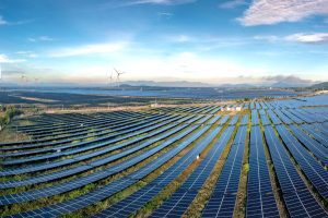 Solar panels and an offshore windfarm. AI could reshape the UK energy system — but are we building the skills to deliver it? By Dr Mahmoud Dhimish Photo credit: Pexels/ Quang Nguyen Vinh